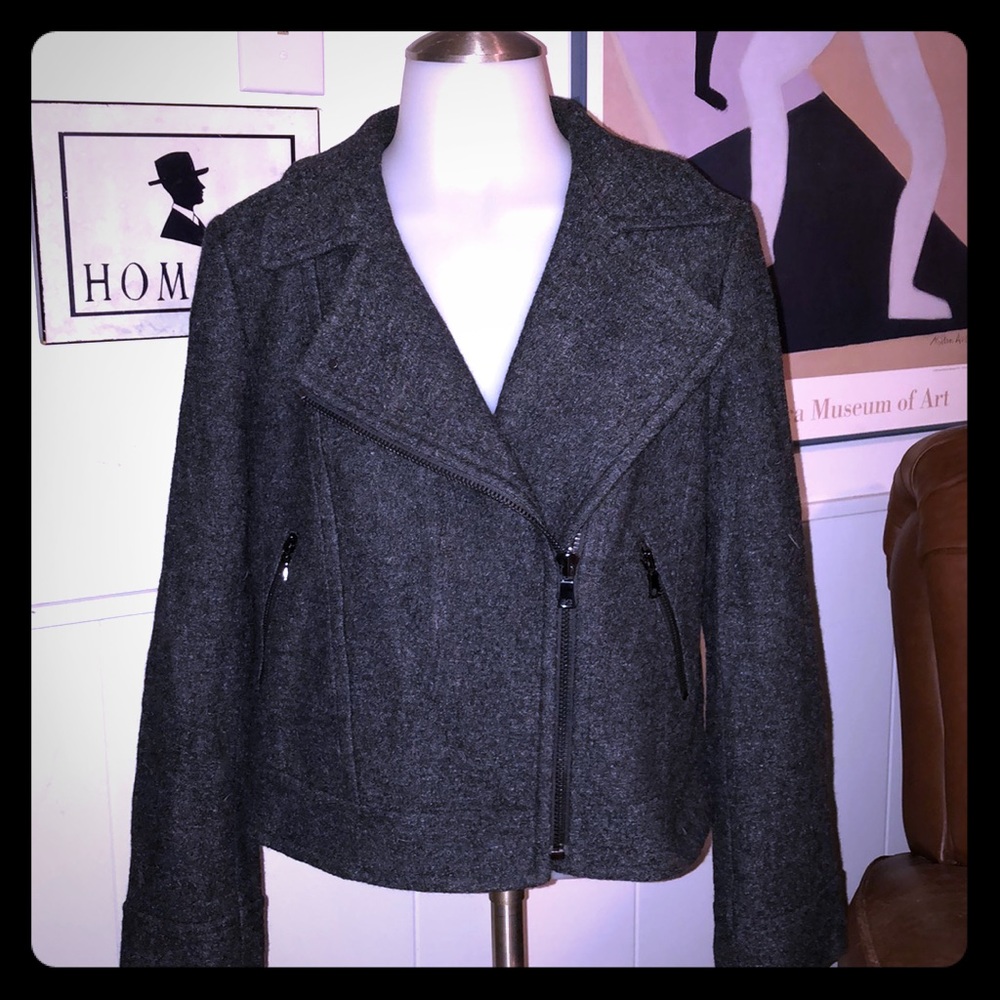 NWT Ann Taylor Rayon/Wool Moto Jacket